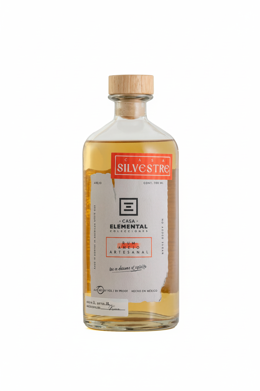 Casa Elemental Rum Anejo Aged 18 Months 42% ABV 700ML
