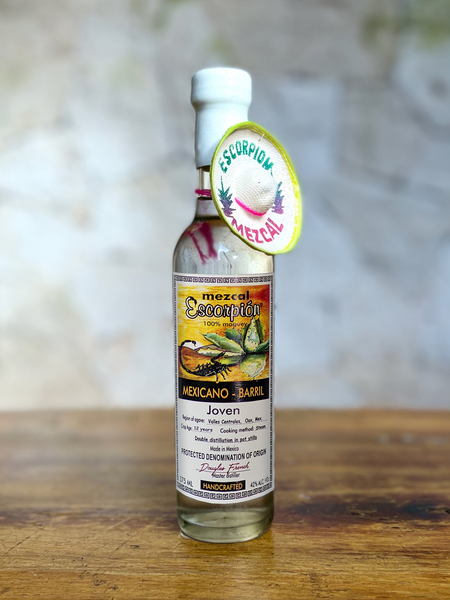 ESCORPION® Mexicano + Barril Silver 100% Maguey 42% ABV / 84 PROOF (375ml)