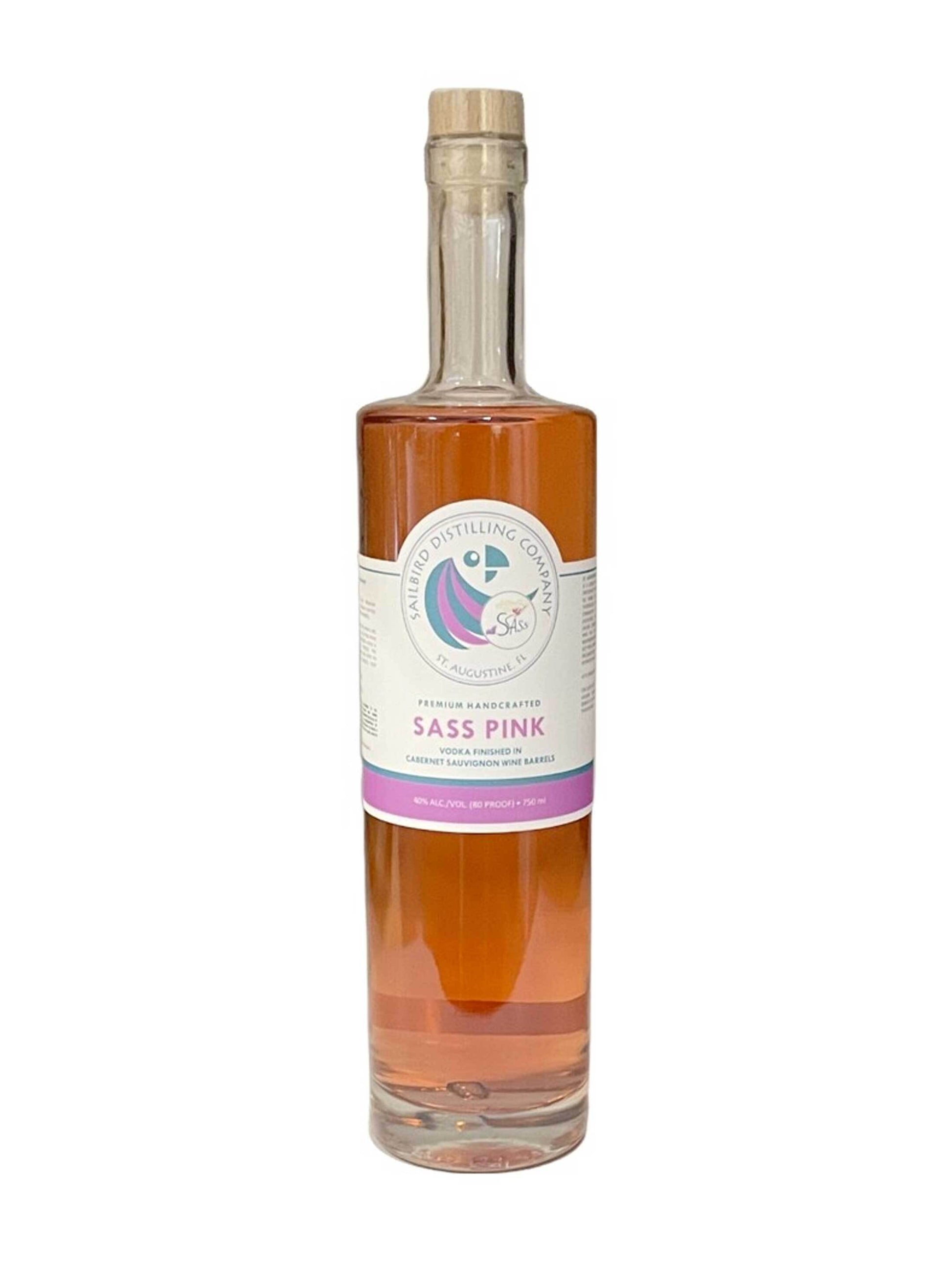 SASS Pink Vodka 40% ALC./VOL (80 PROOF) - 750ML