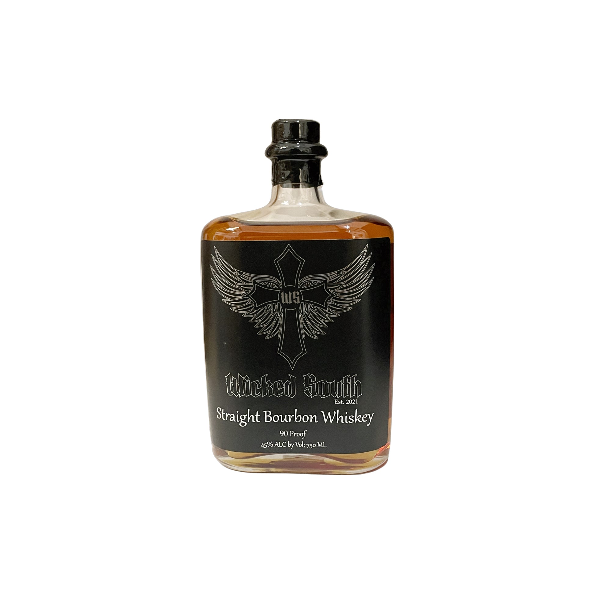Wicked South Straight Bourbon Whiskey 45% ALC./VOL (90 PROOF) - 750ML