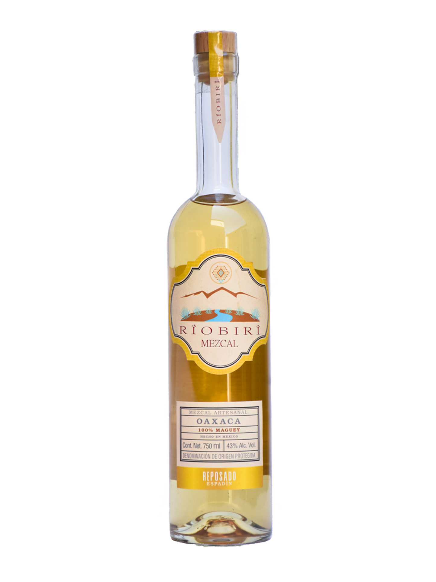 RÎOBIRÎ Mezcal Reposado Espadín 43% ABV 750ml