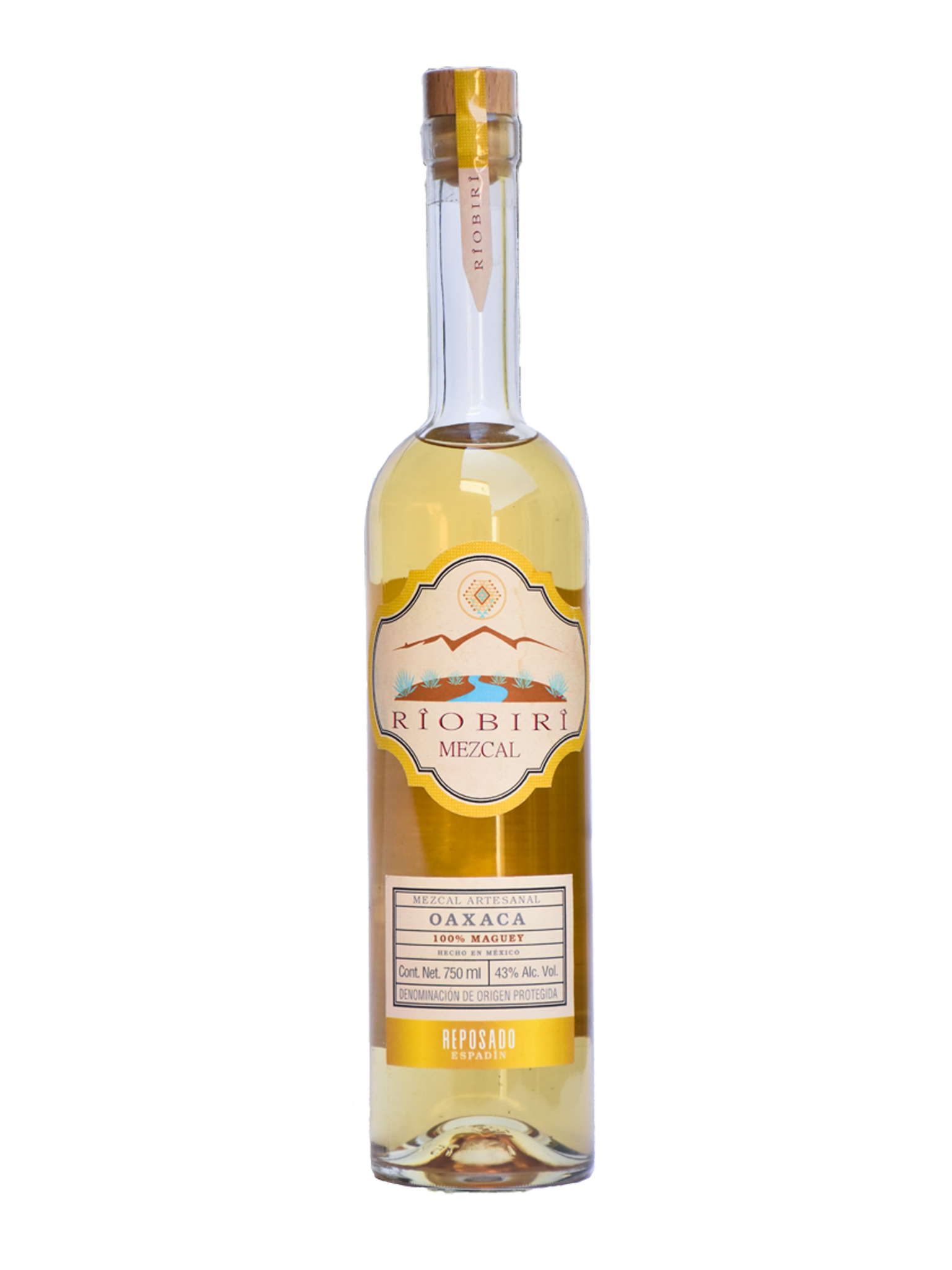 RÎOBIRÎ Mezcal Reposado Espadín 43% ABV 750ml