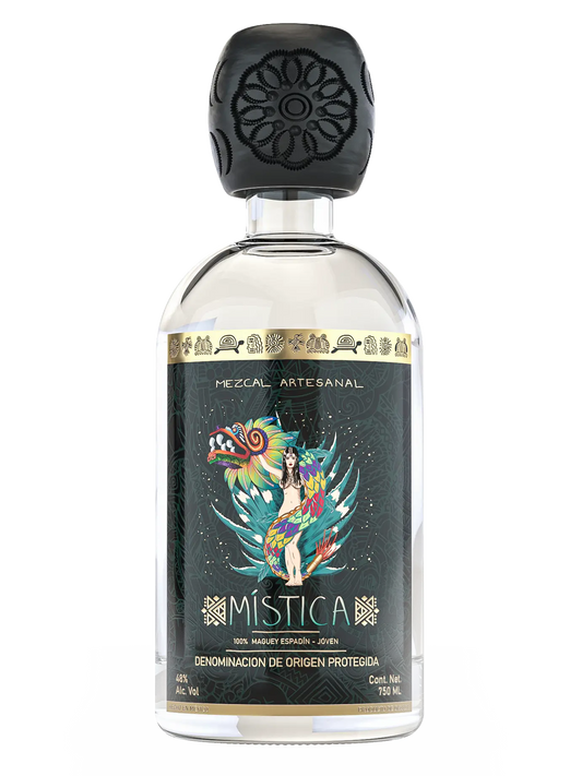 Mística Mezcal Artesanal 100% Maguey Espadín Joven 48% ABV / 96 PROOF (750mL)