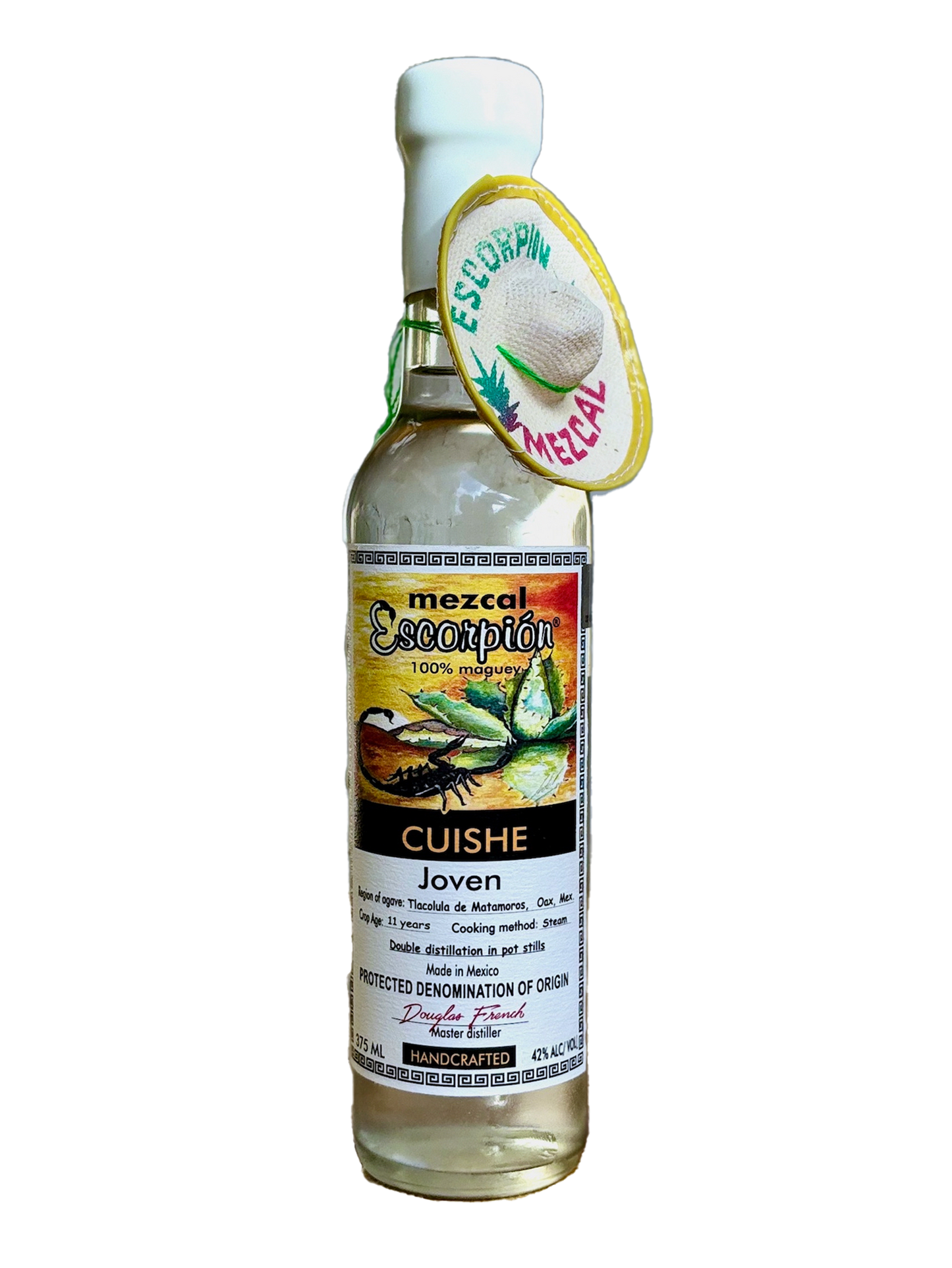 ESCORPION® Cuishe Silver 100% Maguey 42% ABV / 84 PROOF (375ml)
