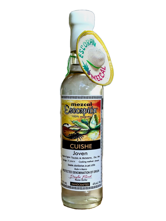 ESCORPION® Cuishe Silver 100% Maguey 42% ABV / 84 PROOF (375ml)