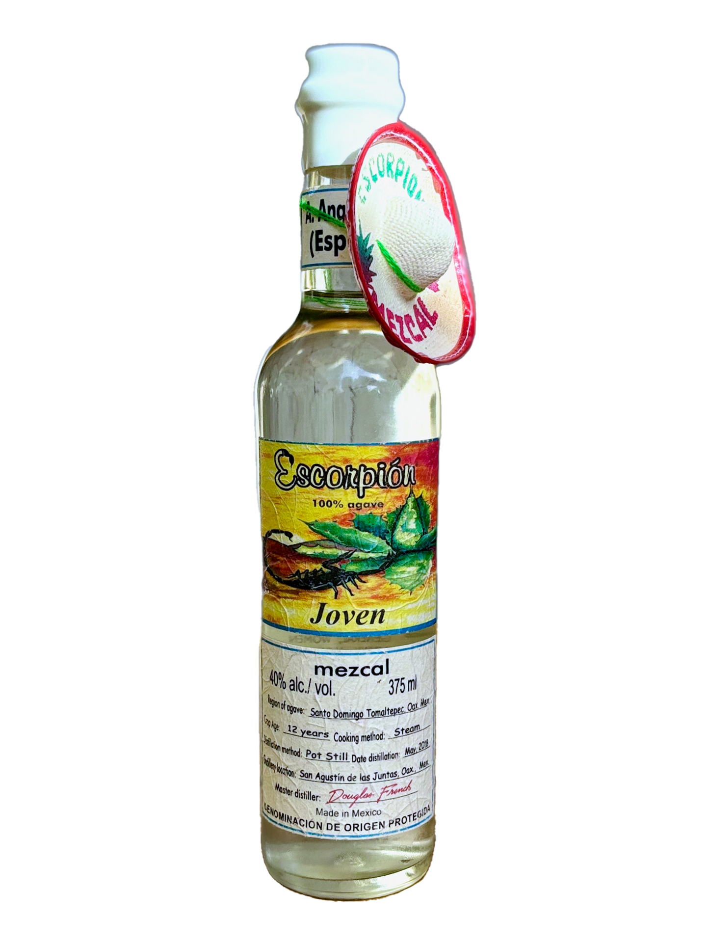 ESCORPION® Espadín Joven 100% Maguey 40% ABV / 80 PROOF (375ml)