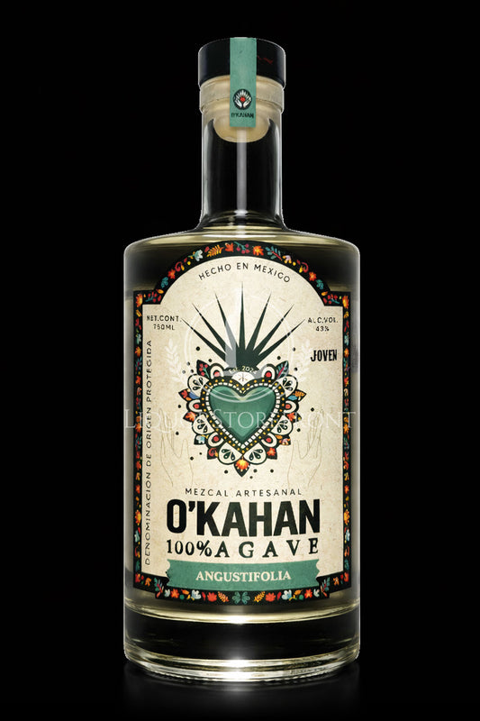 O'Kahan Agave Angustifolia Mezcal Artesanal 43% ABV (750mL)