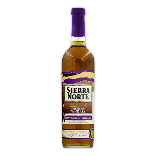 Sierra Norte Single Barrel Mexican Whiskey Native Oaxacan Purple Corn 45% ABV / 90 PROOF (750mL)