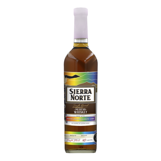 Sierra Norte Single Barrel Mexican Whiskey Native Oaxacan Rainbow Corn 45% ABV / 90 PROOF (750mL)