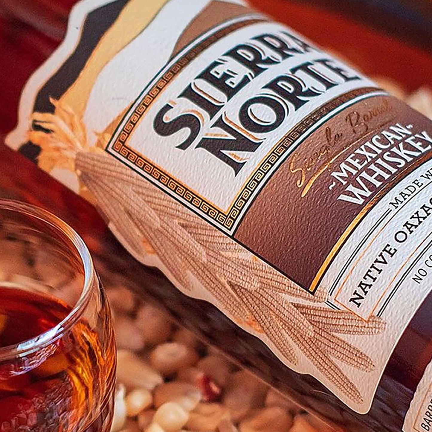 Sierra Norte Single Barrel Mexican Whiskey Native Oaxacan White Corn 45% ABV / 90 PROOF (750mL)